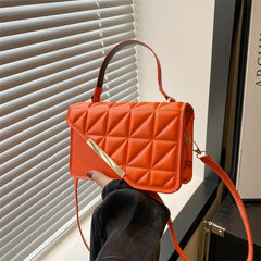 Fashion Rhombus Portable Crossbody Small Square Bag with Clutch Green