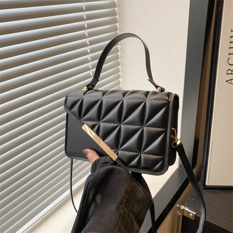 Fashion Rhombus Portable Crossbody Small Square Bag with Clutch Green