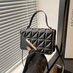 Fashion Rhombus Portable Crossbody Small Square Bag with Clutch Green