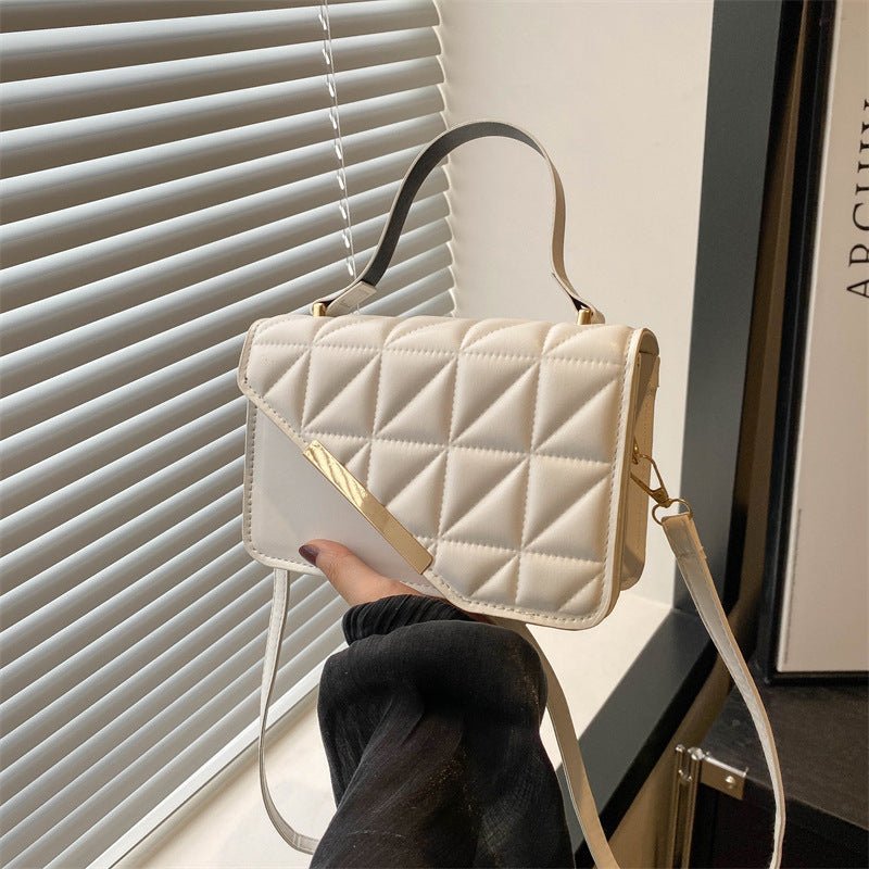 Fashion Rhombus Portable Crossbody Small Square Bag with Clutch Green