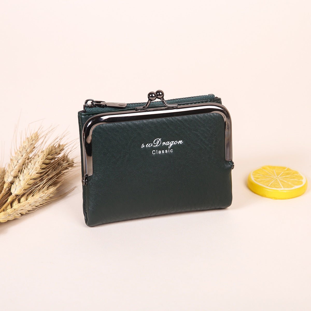Fashion Simple Two - in - one Niche Certificate Card Holder Black