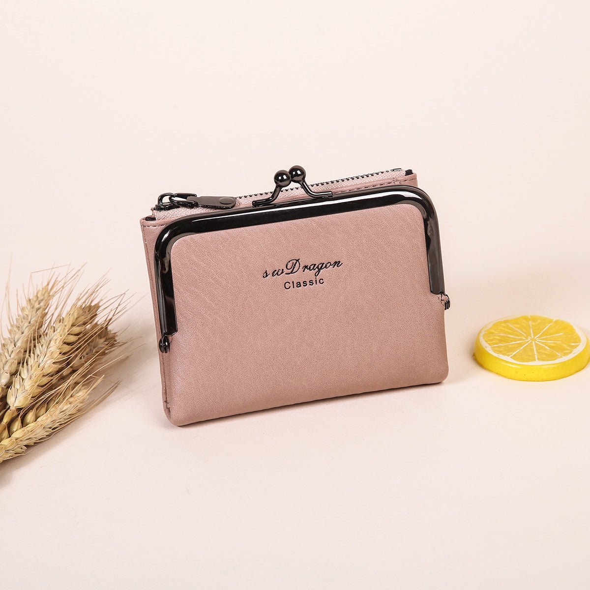 Fashion Simple Two - in - one Niche Certificate Card Holder Pink