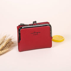 Fashion Simple Two - in - one Niche Certificate Card Holder Burgundy