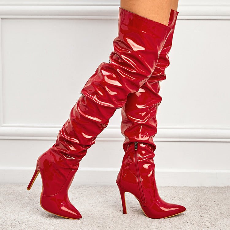 Fashion Super High Heel Party Shoes Red