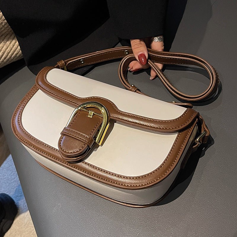 Fashionable Autumn Winter Clutch Shoulder Messenger Bag White