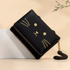 Fashionable Cartoon Coin Bag for Stylish Students Black