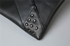 Fashionable rivet clutch Bag Black