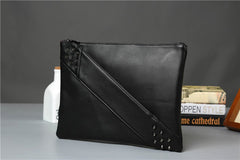 Fashionable rivet clutch Bag Black