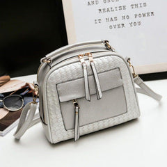Fashionable Woven Clutch Bag, One - Shoulder Messenger for Women White