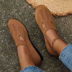 Female Fashion Slip - on Outdoor Casual Shoes Gray Blue