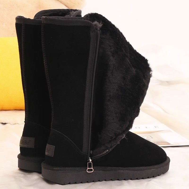 Fleece - lined Thickened Winter Shoes Black