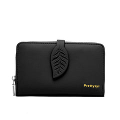 Folding Clutch Bag Large Capacity Purse Black