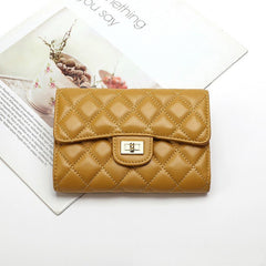 Full Sheepskin Women's Wallet Fashion Yellow