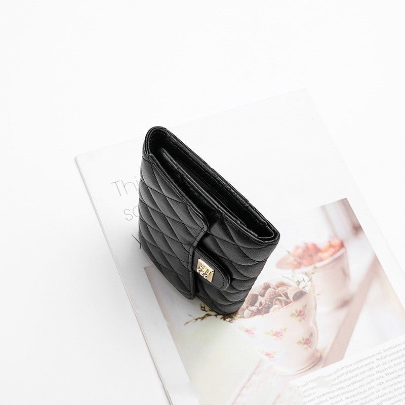 Full Sheepskin Women's Wallet Fashion Pink Color