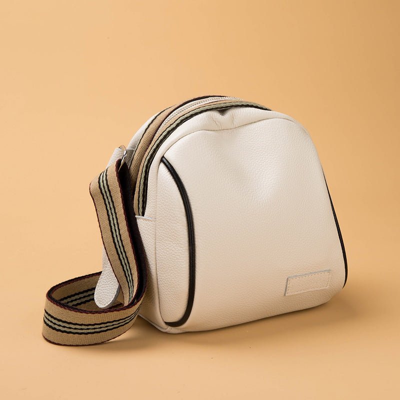 Genuine Cowhide Clutch Saddle Bag for Women Green