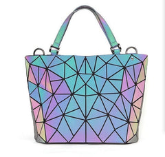 Geometric Luminous Clutch & Handbag default