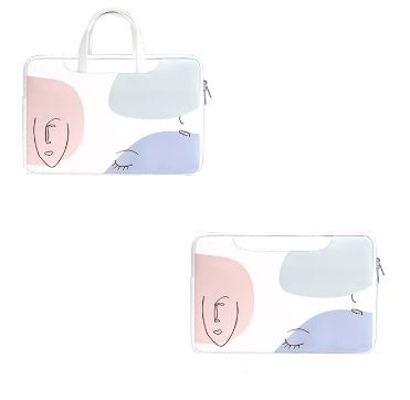 Girl's Cute Clutch Laptop Bag and Notebook Liner Orange plus power bag
