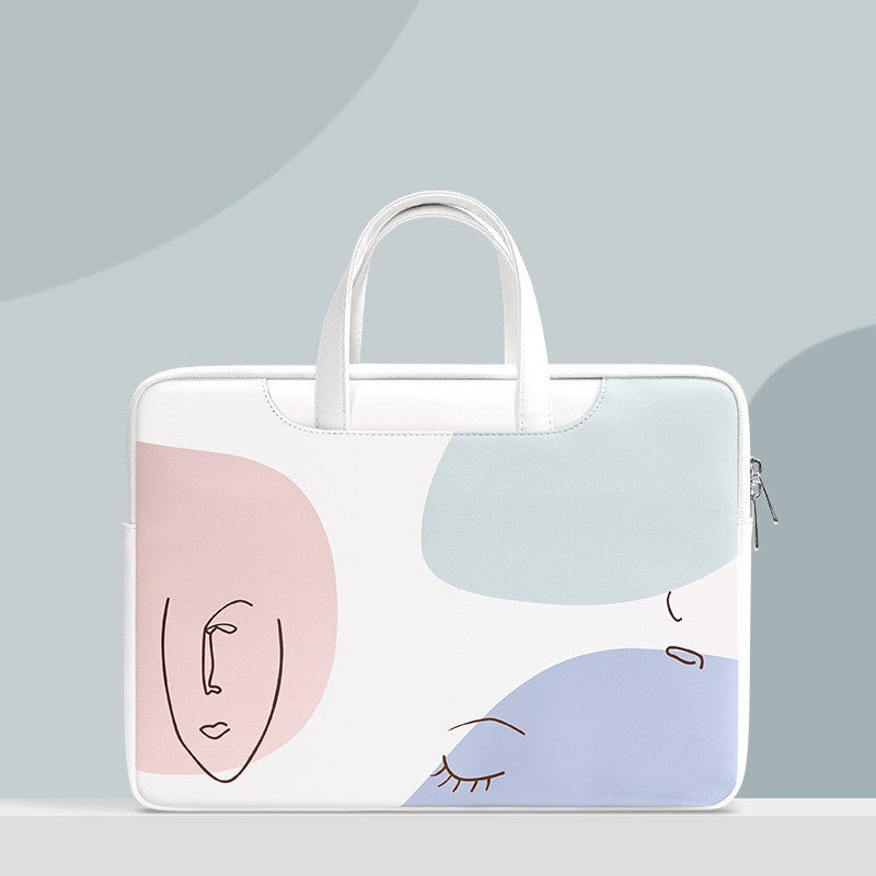 Girl's Cute Clutch Laptop Bag and Notebook Liner Blue