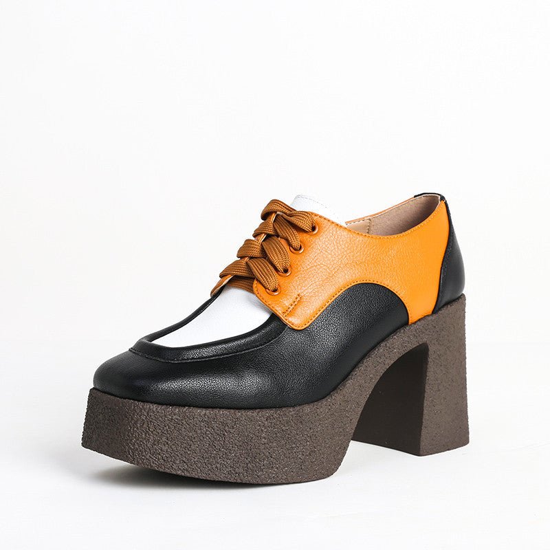 Heighten the Thick Heel Shoe – Elevate Your Style and Comfort Black