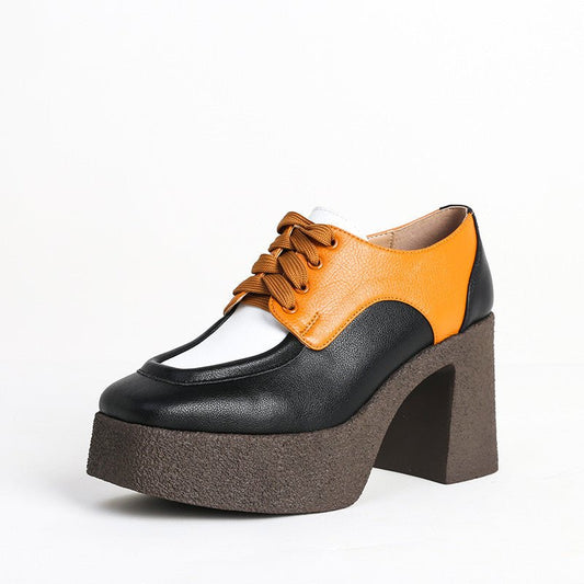 Heighten the Thick Heel Shoe – Elevate Your Style and Comfort Black