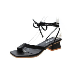 High heel strappy sandals White