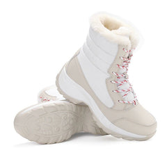 High Waterproof Snow Boots for Women – Stay Warm and Dry Black