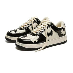 Hip Hop street - wear shoes Platform Butterfly Bat Breathable Sneakers Black