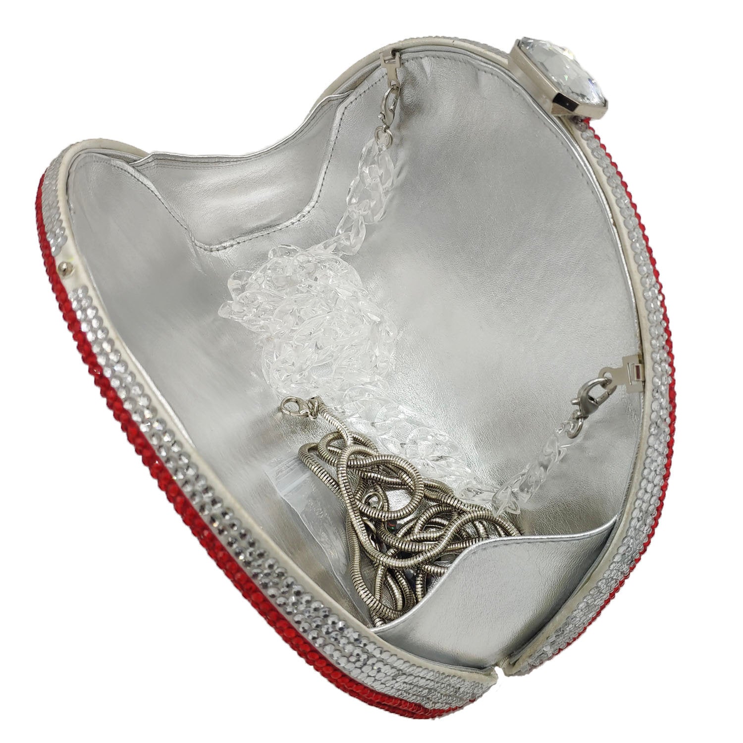 Hot diamond rainbow bag clutch Rainbow