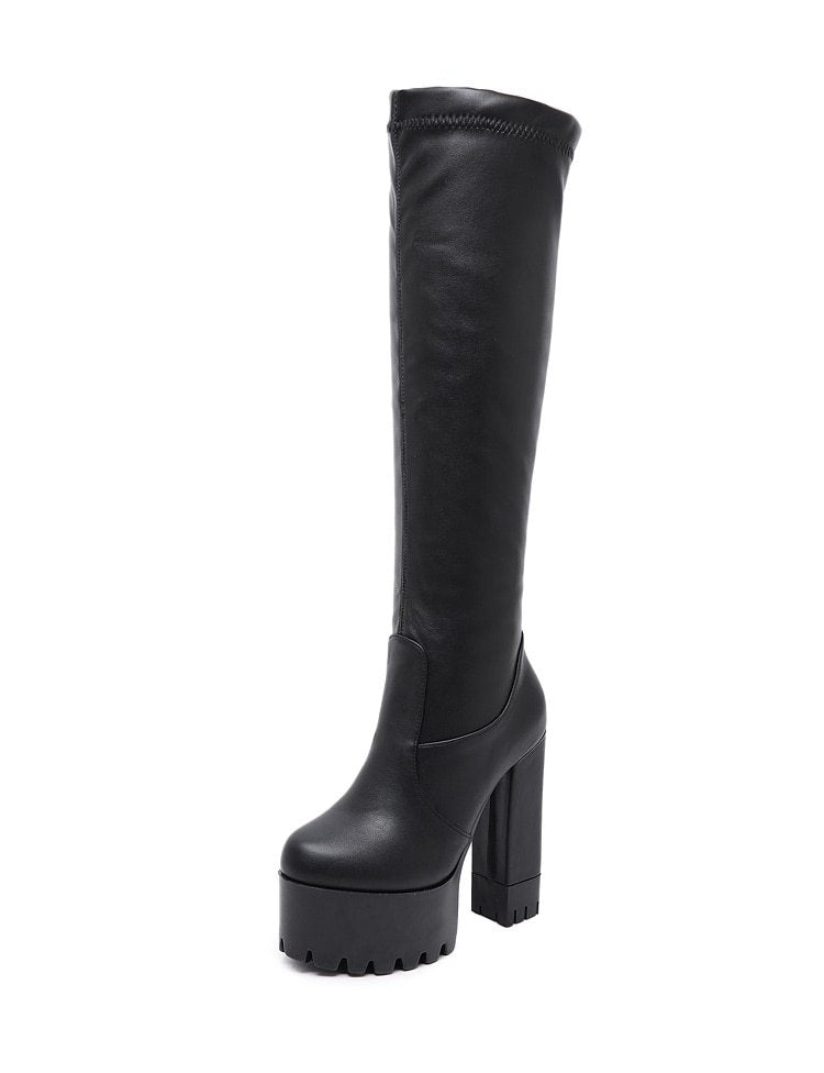 Knee - high boots for women Black