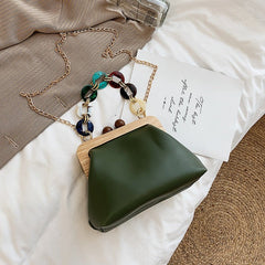 Korean Fashion Casual Clutch Shoulder Messenger Bag Green