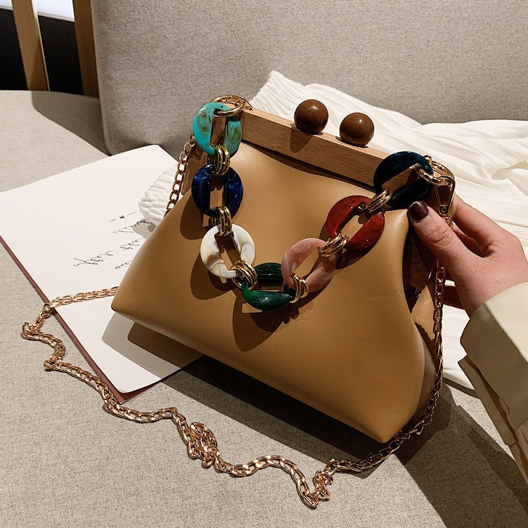 Korean Fashion Casual Clutch Shoulder Messenger Bag Black