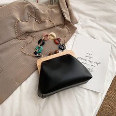 Korean Fashion Casual Clutch Shoulder Messenger Bag Black