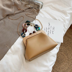 Korean Fashion Casual Clutch Shoulder Messenger Bag Khaki