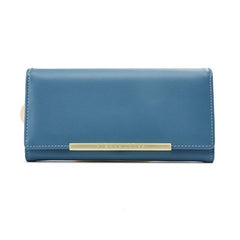 Korean style simple large holding clutch Blue