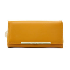 Korean style simple large holding clutch Yellow