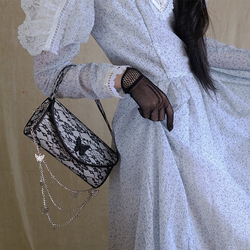 Lace Niche Design Versatile Clutch Bag Lace chain