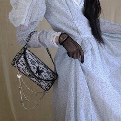 Lace Niche Design Versatile Clutch Bag Lace chain