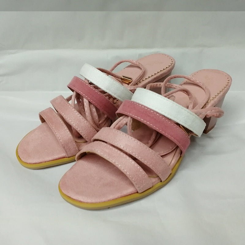 Ladies' High Heel Sandals – Elegant and Stylish Pink