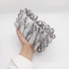 Ladies New Fashion Circle Clutch Handbag Color