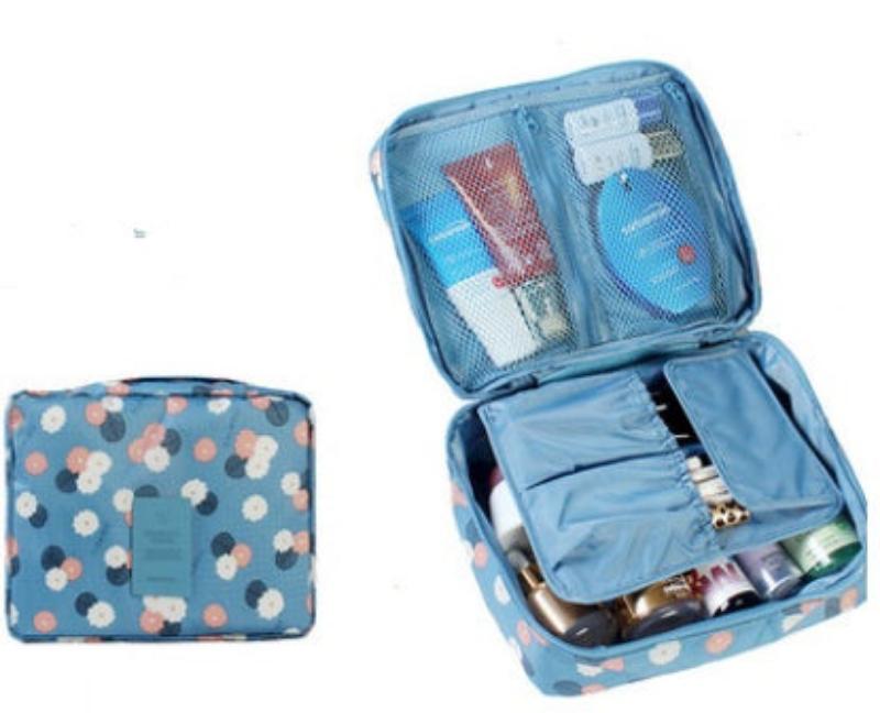 Lady Grace Premium Travel Clutch Makeup Organizer Navy
