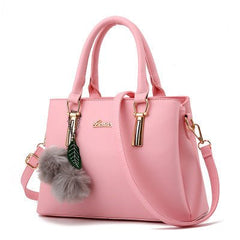 Lady Shoulder Diagonal Clutch Handbag Pink