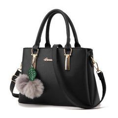 Lady Shoulder Diagonal Clutch Handbag Black