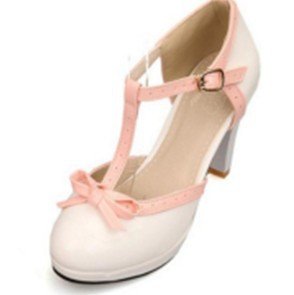 Large color matching high heels Light Pink
