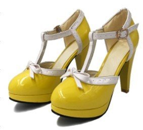 Large color matching high heels Black