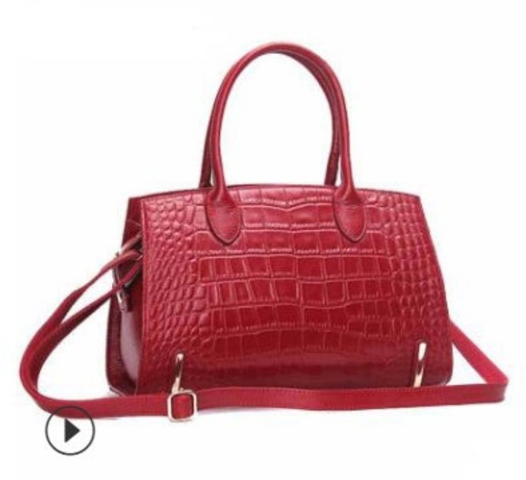 Leather Clutch Casual Ladies' Handbag Red