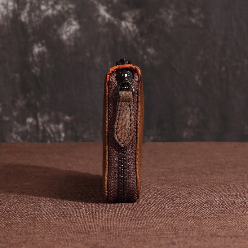 Leather ladies Clutch wallet Coffee