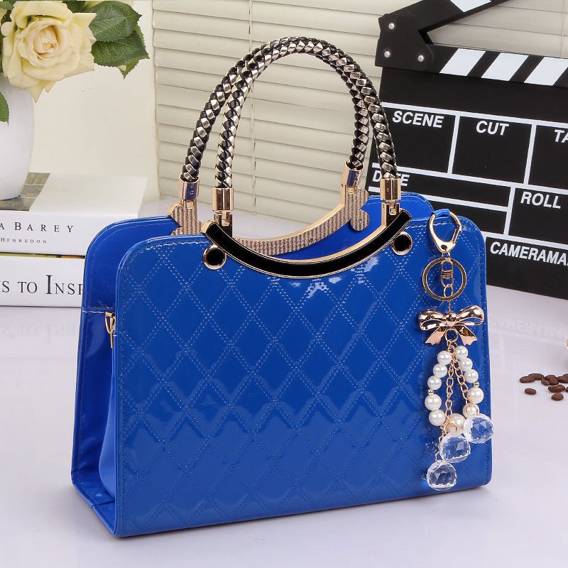 Lingge Clutch Shoulder Bag for Women 67 blue