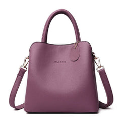 Luxury Leather Clutch - Designer Handbag for Women & Casual Tote Purple