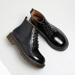 Martin Boots Women Belt Short Boots Women High Top Women Black velvet