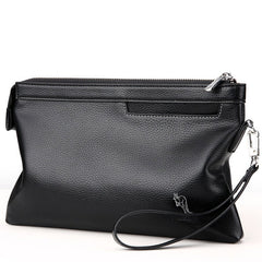 Men's soft leather clutch Black